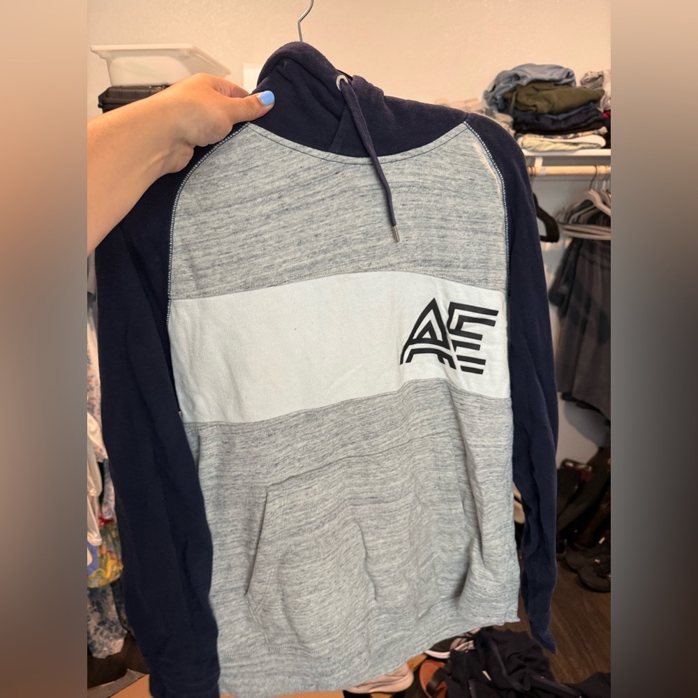 American Eagle Outfitters Gray and Blue Sweatshirts